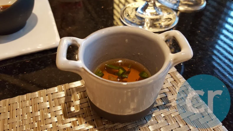 Beware of the fish sauce served with the dumplings