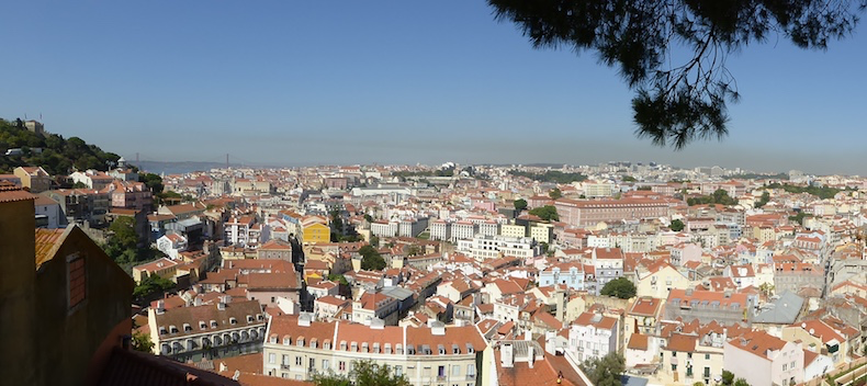 Amazing panoramic view of Lisbon