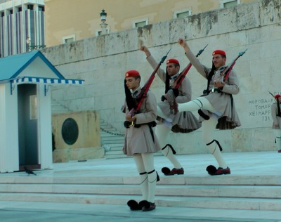 Changing of the guard at Parliament