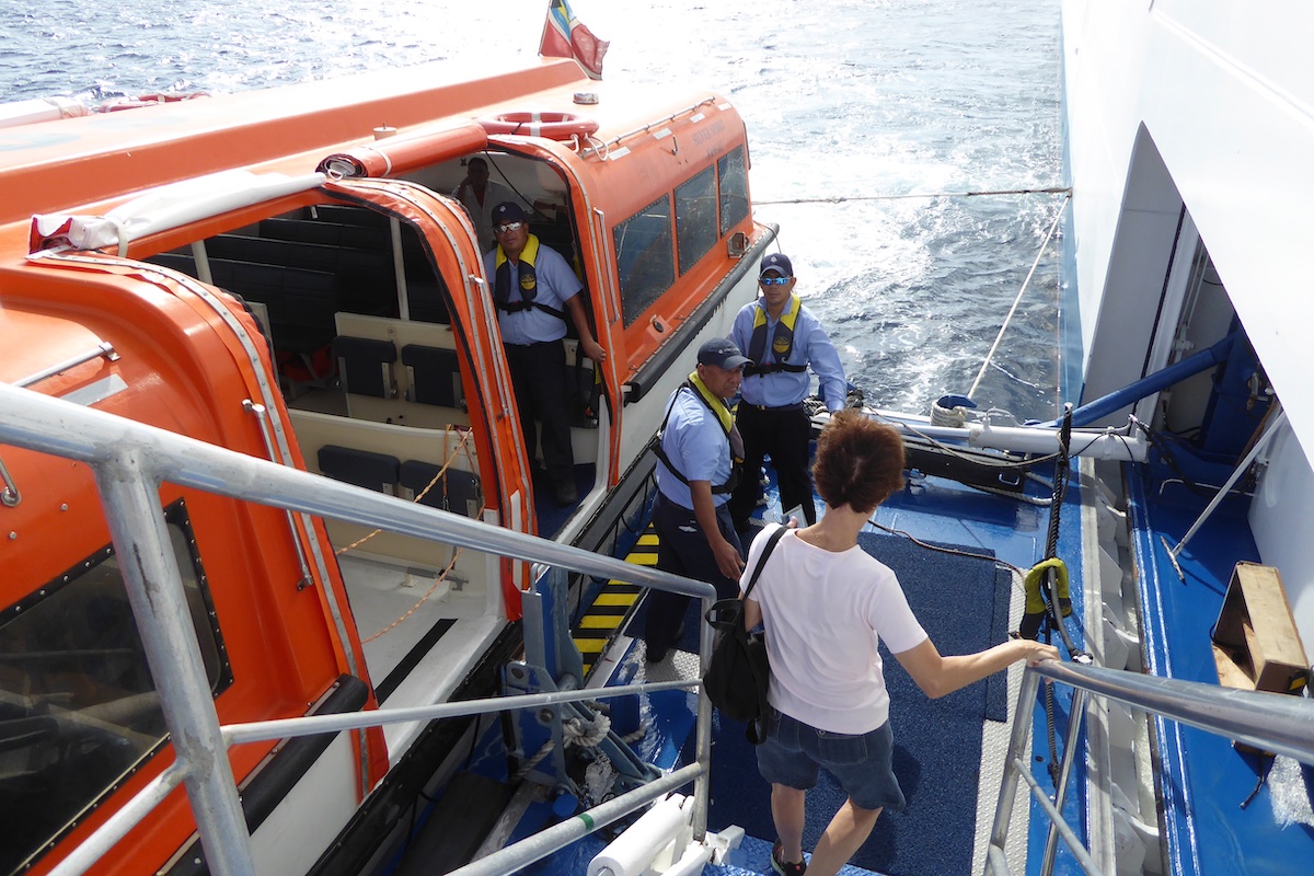 Boarding a tender in Grand Turk | Silversea Silver Spirit | CruiseReport.jpg