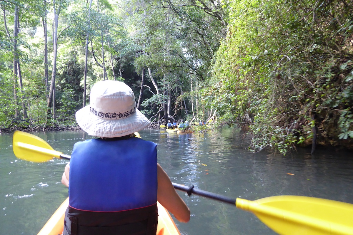 Rickee kayaking in Semana | Silversea Silver Spirit | CruiseReport.jpg