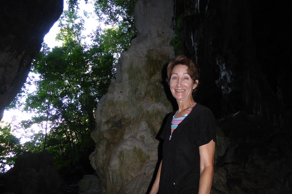 Rickee Richardson in the caves at Semana | Silversea Silver Spirit | CruiseReport.jpg