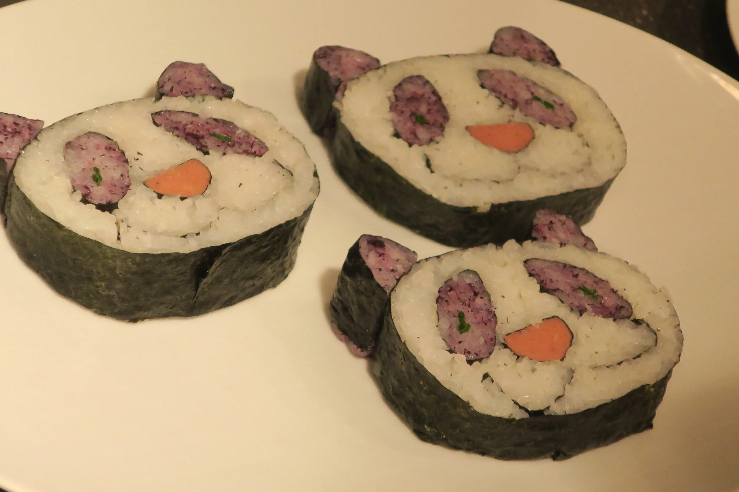 Panda Sushi. Created by Chef Andy.