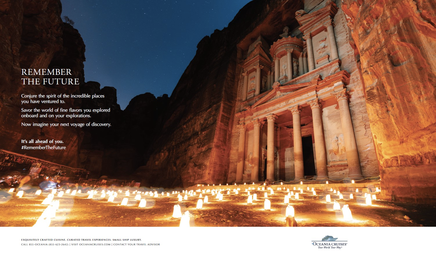 Oceania Cruises Unveils Remember the Future Campaign