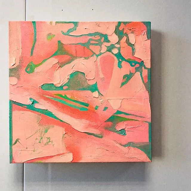 Peach Passerby, 32x32cm. 🍑🍑WIP, trying out different texture mediums, definitely a learning curve 😂 #wip #oilpainting #mixedmedia #peach #passerby #painting #texture #colour #complementary #linework #shadow #positivenegative #shape #belfastart #in