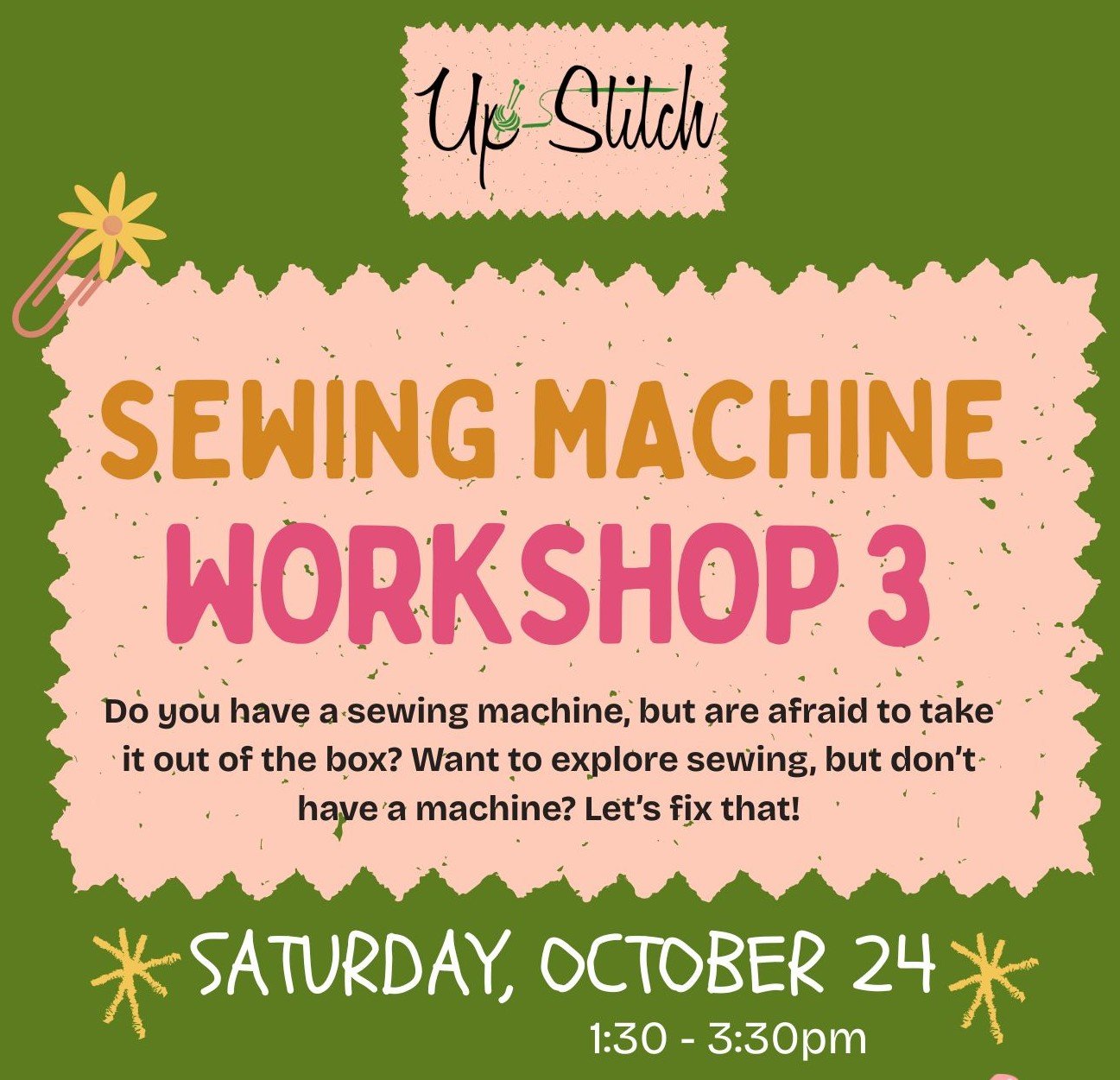 Sewing Machine Workshop 3 with Sarah from @adventuresofsarahandem 