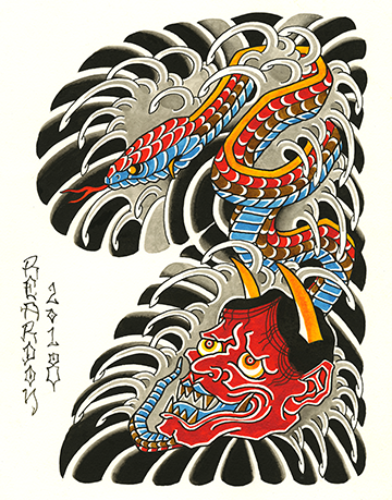 Hannya Snake Cheast Half Sleeve internet.png