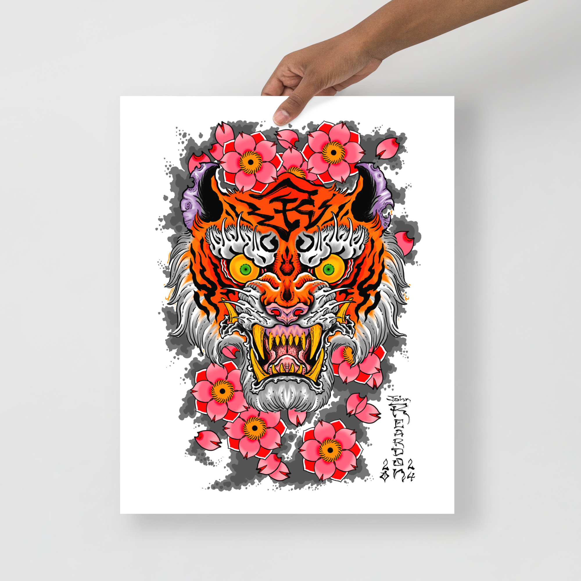 Home decor tattoo poster of japanese-style tattoo art