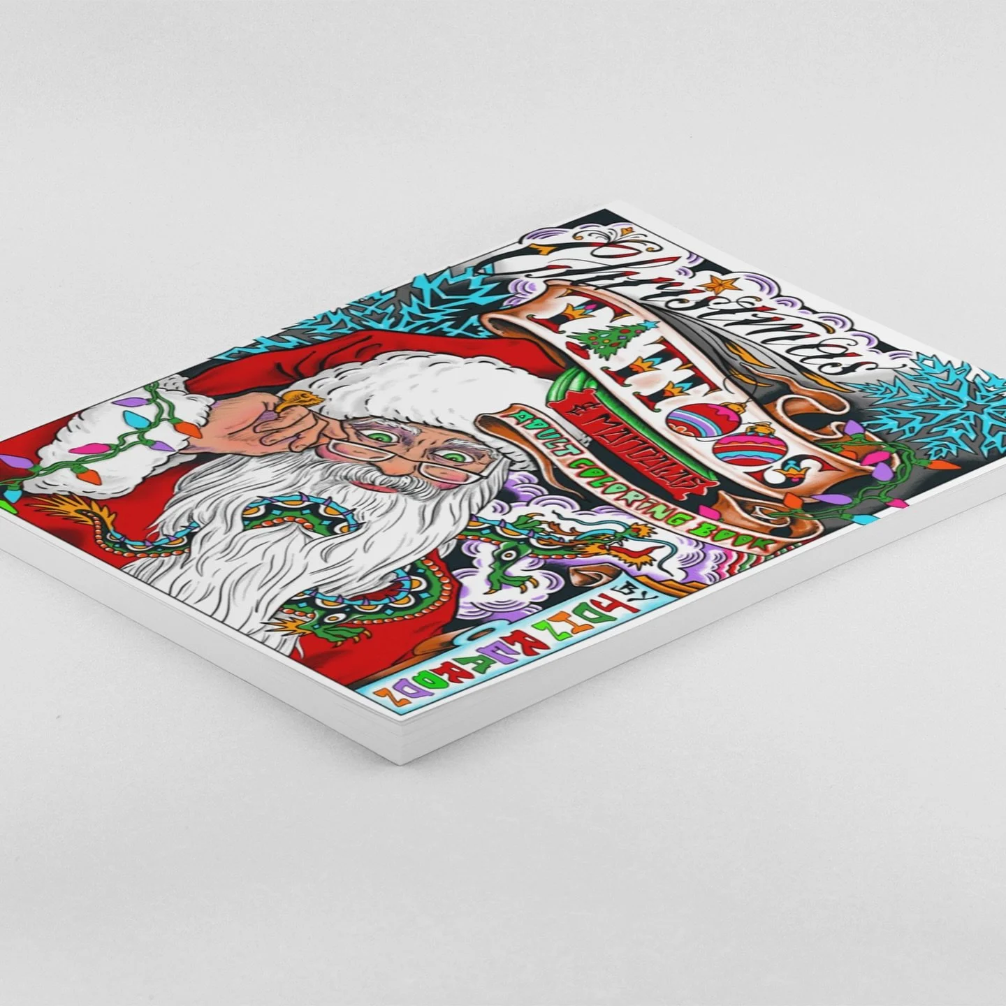 New Holiday tattoo coloring book just dropped ❄️ Link in bio! 
.
.
.
.
.
.
. 
#tattoos #tattooartist #coloringbook #coloringbookforadults #tattooartist #tattooart #giftideas #holidaygift #greenpointtattooco #johnreardontattoos