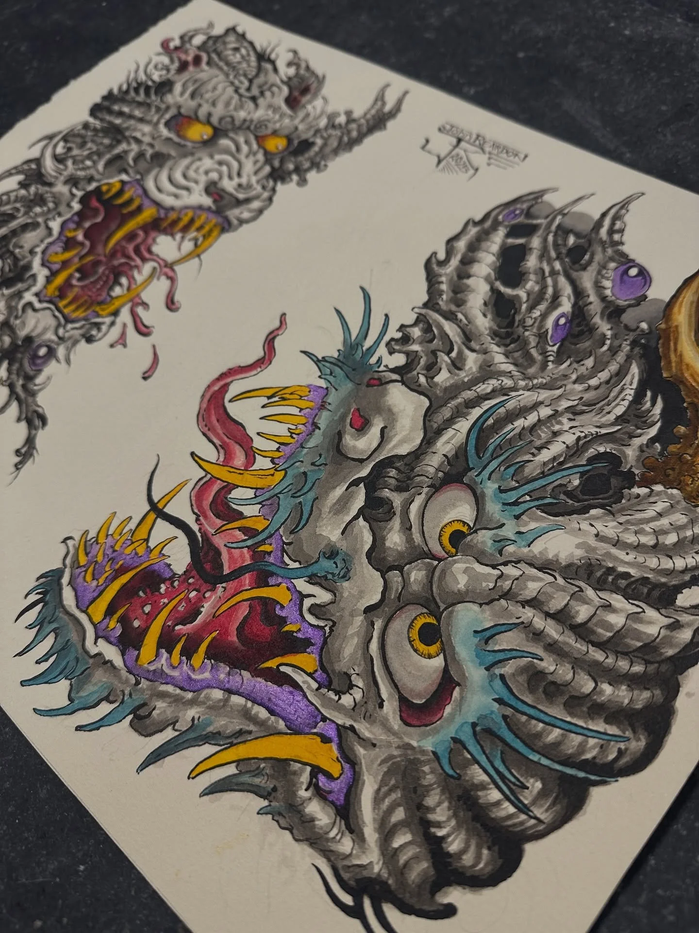 New painting.
Designs are available to tattoo!

To book, fill out my booking form, email or call @greenpointtattooco directly.

#tattoodesign #biomech #painting #johnreardontattoos #greenpointtattooco