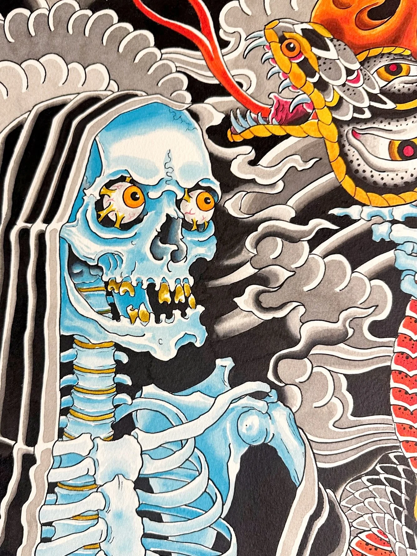 Prints and original paintings always available online. Link in bio. 

Currently booking tattoo appointments for @greenpointtattooco and @hudson_river_tattoo . Call either shop or email me directly to book. 

#tattooartist #painting #tattooflash #tatt