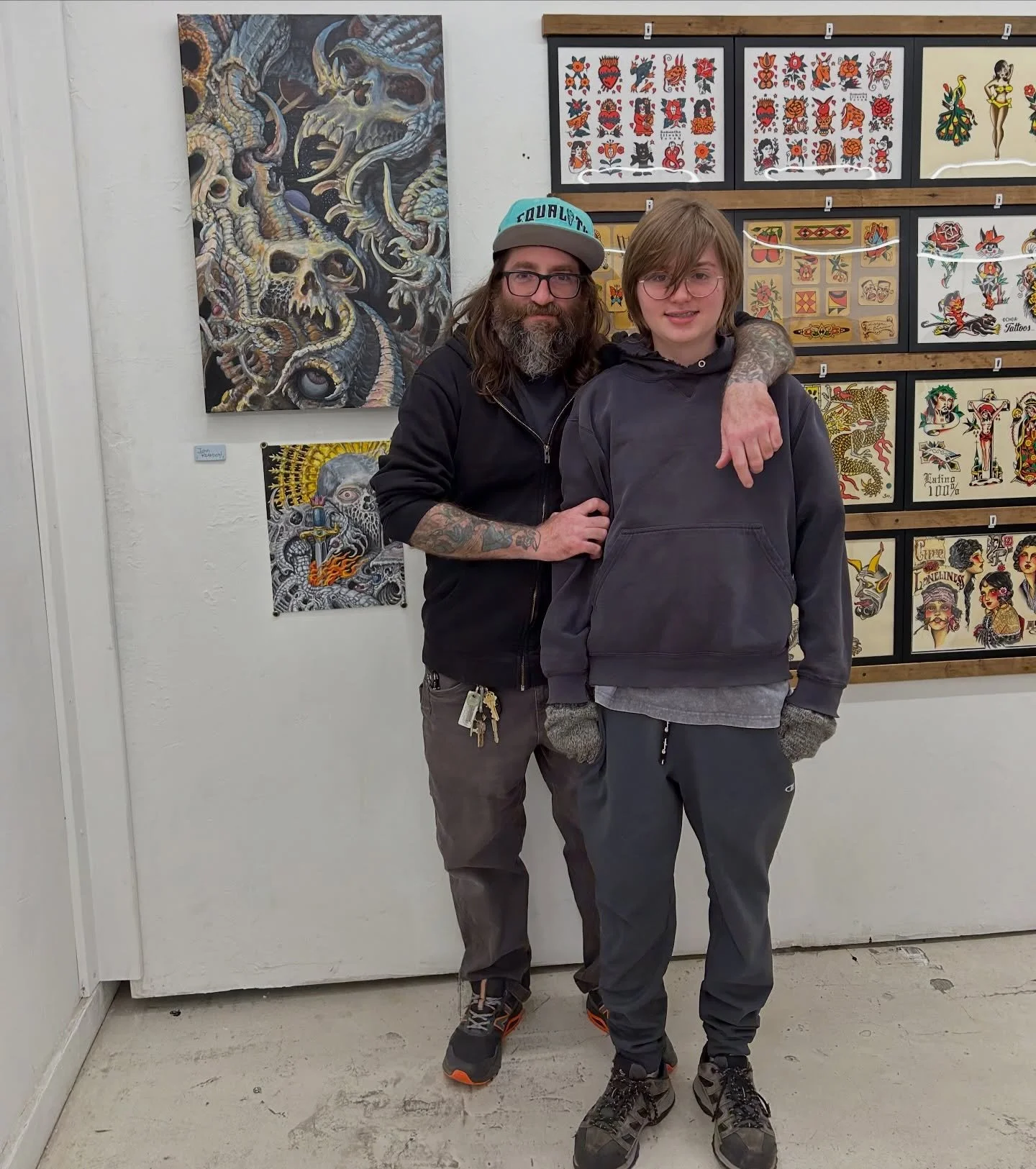 Thanks to everyone who came out for the @greenpointtattooco &amp; @allied_tattoo art show, yesterday, at @selva_nyc !

You can swing by @selva_nyc to see the art until Tuesday, March 31st. 

#artshow #artist #brooklyn #tattooartists #nyctattooartist