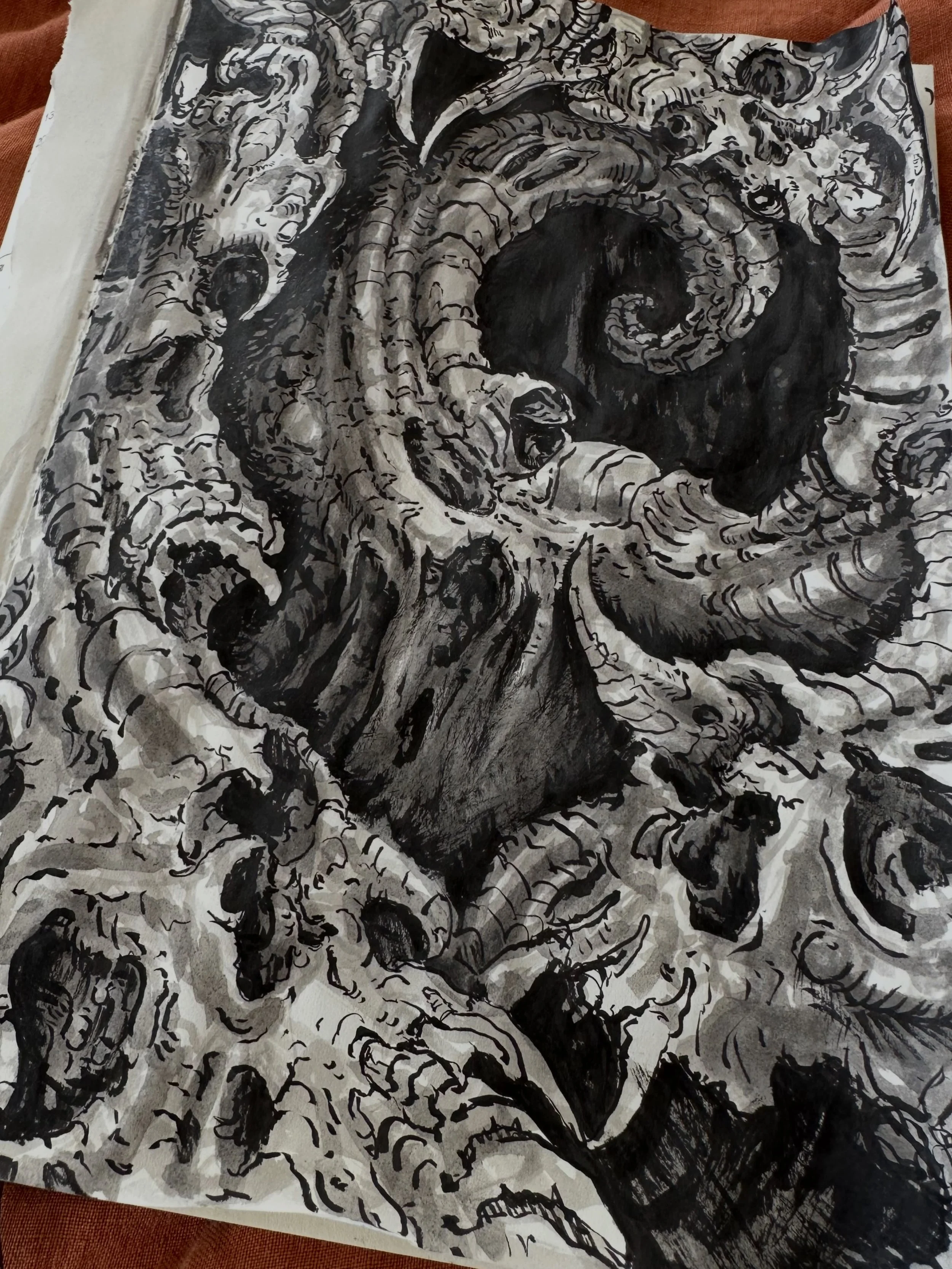 To book your next tattoo, click on the link in my bio or call @greenpointtattooco for Greenpoint and @hudson_river_tattoo for Upstate NY. 

#painting #tattooartist #greenpoint #hudsonvalley #biomech