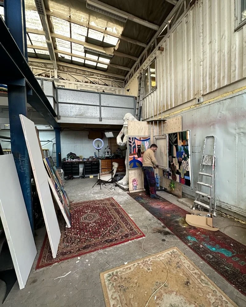Visiting @benny_brankovic &lsquo;s studio at the Port of Copenhagen this summer.