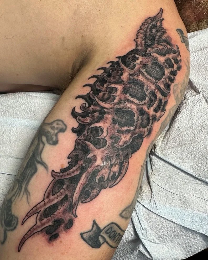 Always ready to tattoo skulls on you.
To book, call @greenpointtattooco or fill out the form linked in my bio.

#tattoos #skulltattoos #biomech #tattooartists #johnreardontattoos