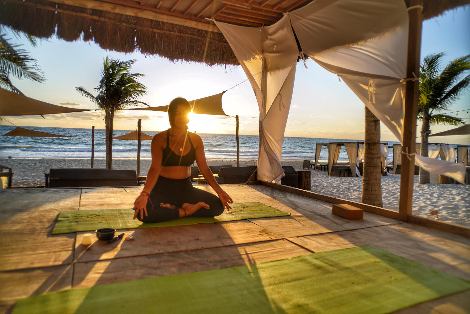 Yoga teacher Brenda Gonzalez, Tulum