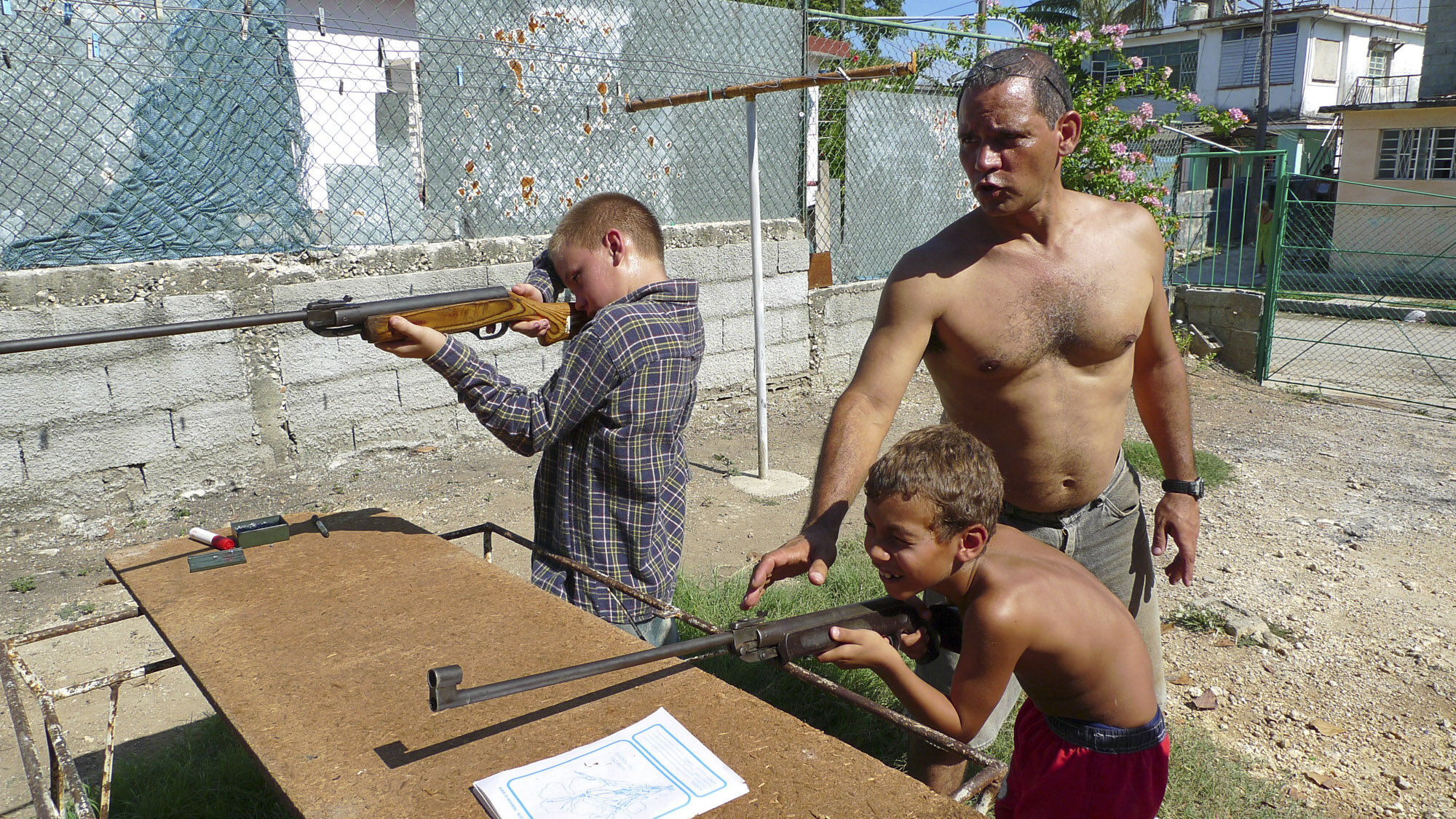  CDR shooting practice for kids, on occasion of a CDR anniversary, 2009.                    