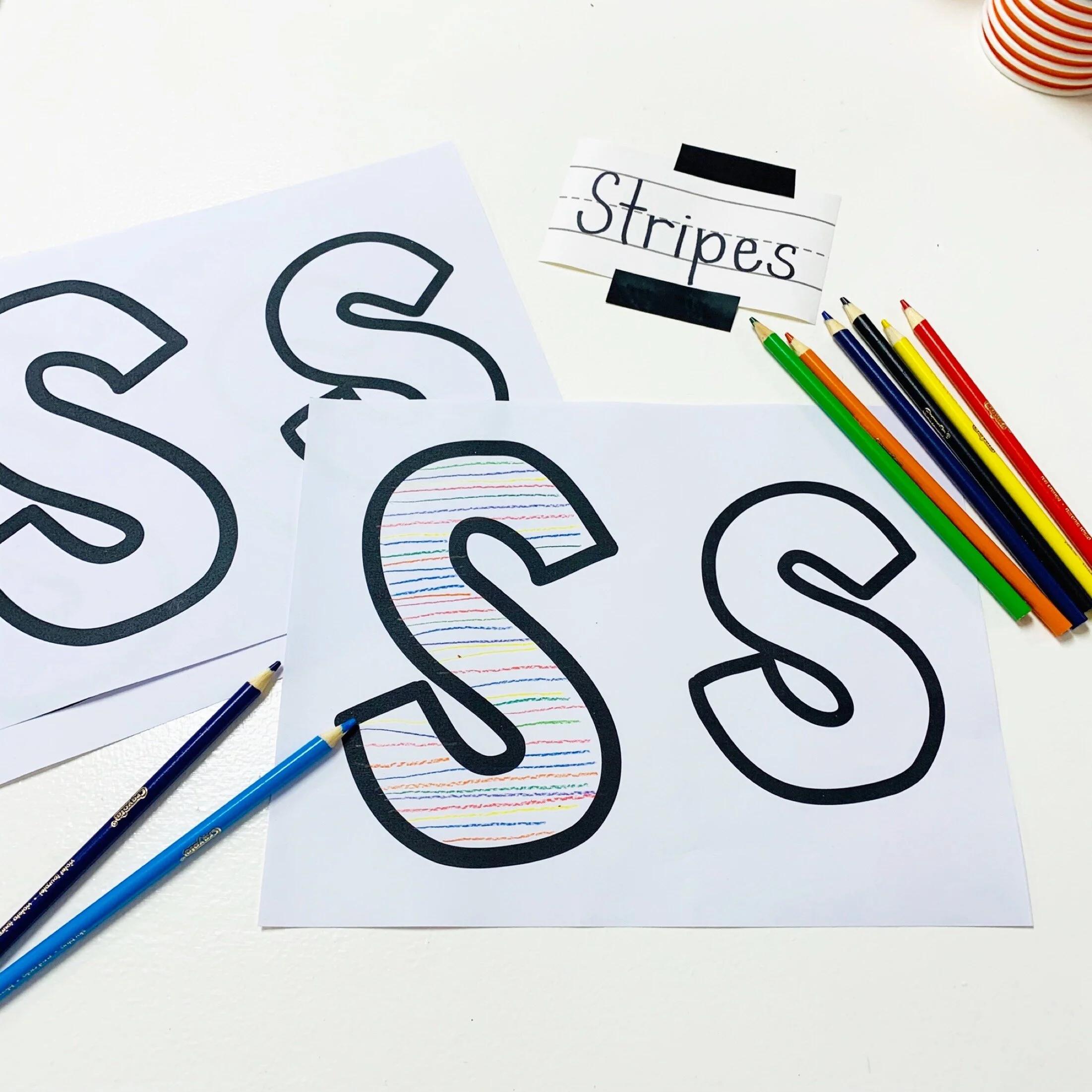 Stamps and Stripes - Preschool Fine Motor 