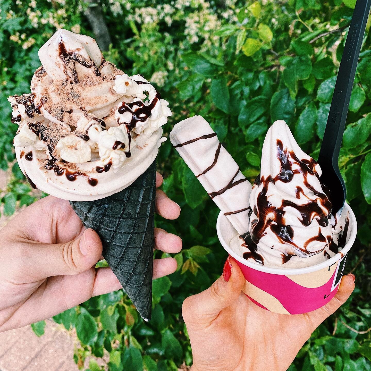 Cone or Cup, Cup or Cone? 👅

It can be a seriously big decision&hellip; 
And to make your choice EVEN harder we spoil you even more with the SEXIEST of serves like&hellip; 🍦 

🍪 The Cookie (Dough) Monster 🍪
🥜 Peanut Butter Cup 🥜 
🍫 What The Fu