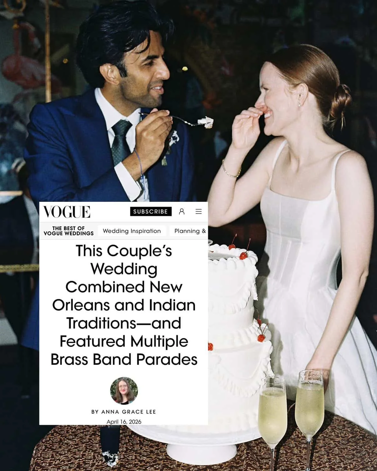 New Orleans Indian Wedding by Everly Event Planning Featured in Vogue