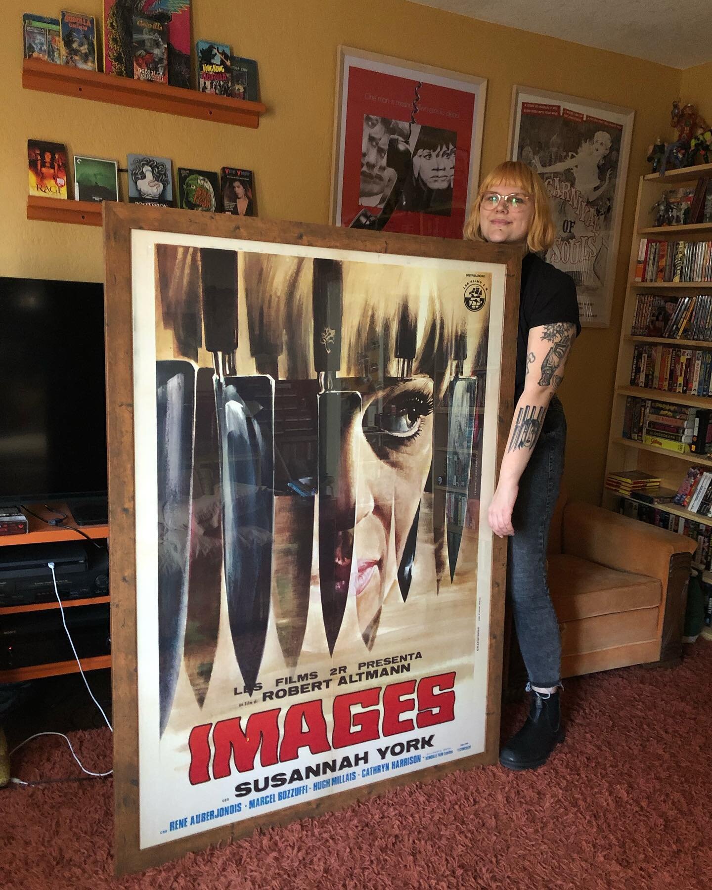 Ask me about my favorite horror film made by a man from Kansas City&hellip; It&rsquo;s Robert Altman&rsquo;s &ldquo;Images&rdquo; (1972)!
I impulsively bought this Images poster on eBay from a seller in Italy a few months ago and I didn&rsquo;t read 