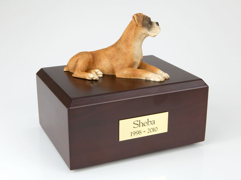 Boxer Urn Ears Down