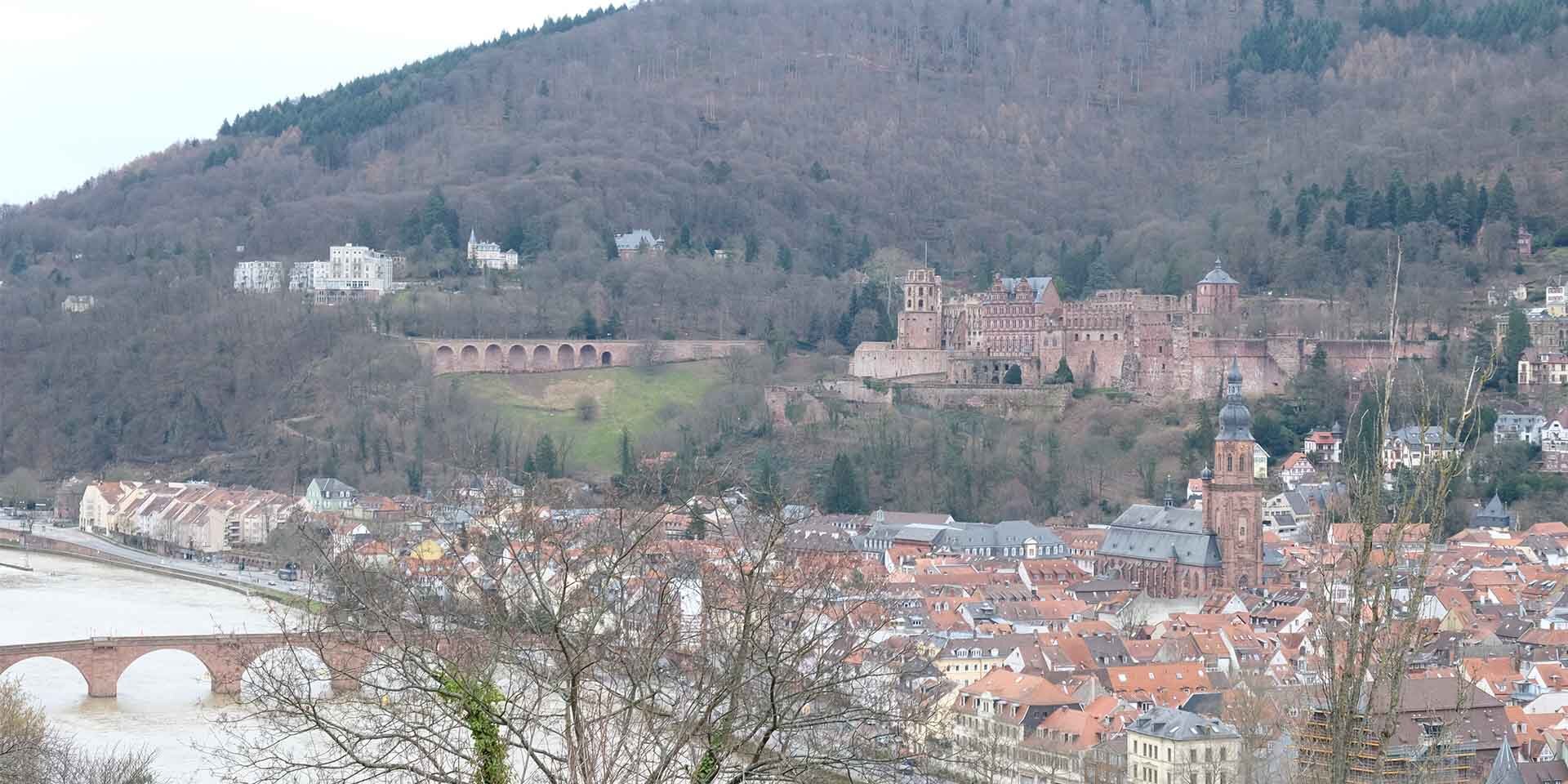 Vistas desde el Camino del Filósofo de Heidelberg