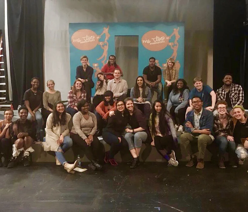 Co-Directors Keyanna Alexander and Ruthie Allen with the Cast of the 2018 MTM Production
