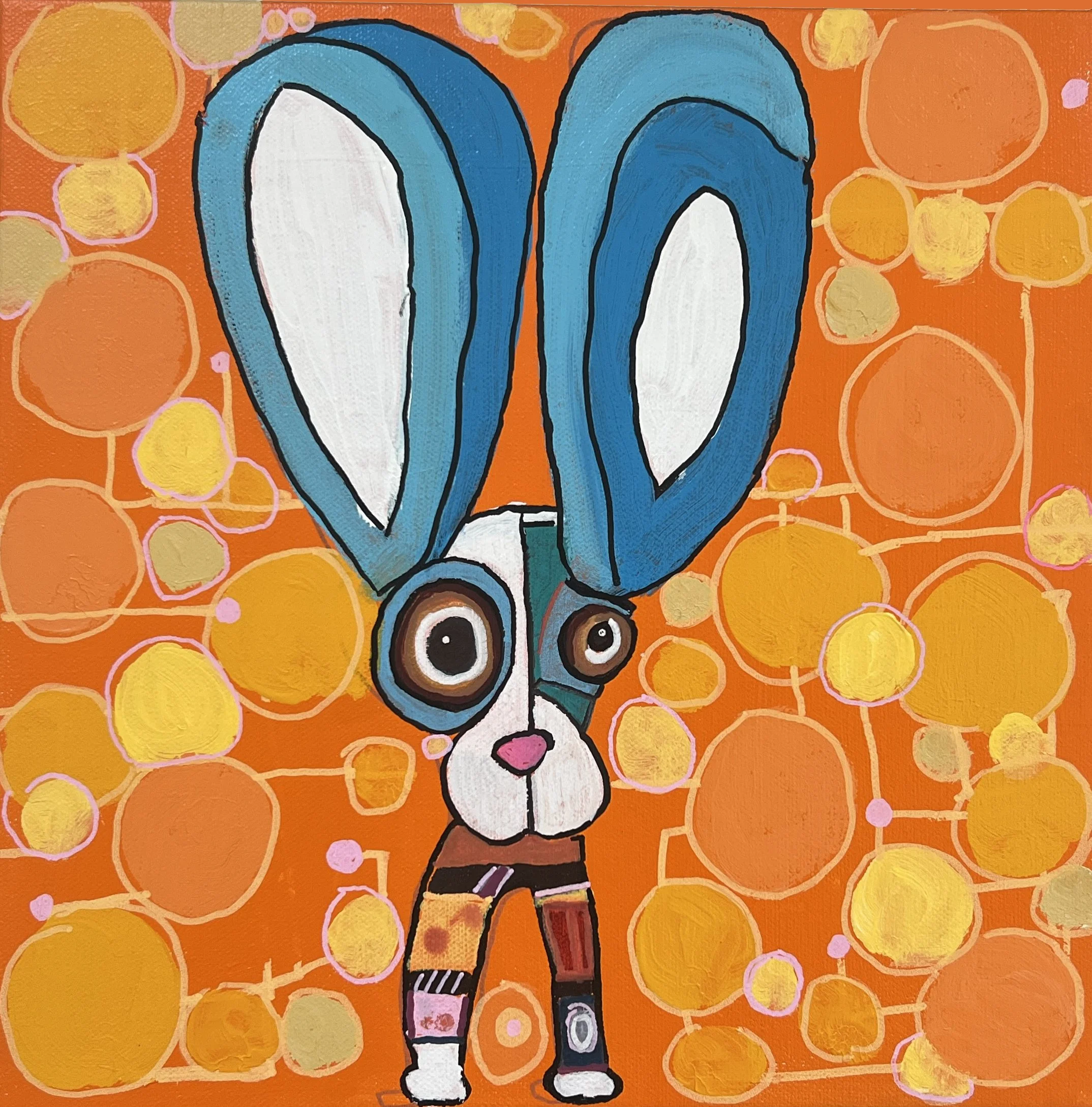 Blue Eared Bunny (SOLD)