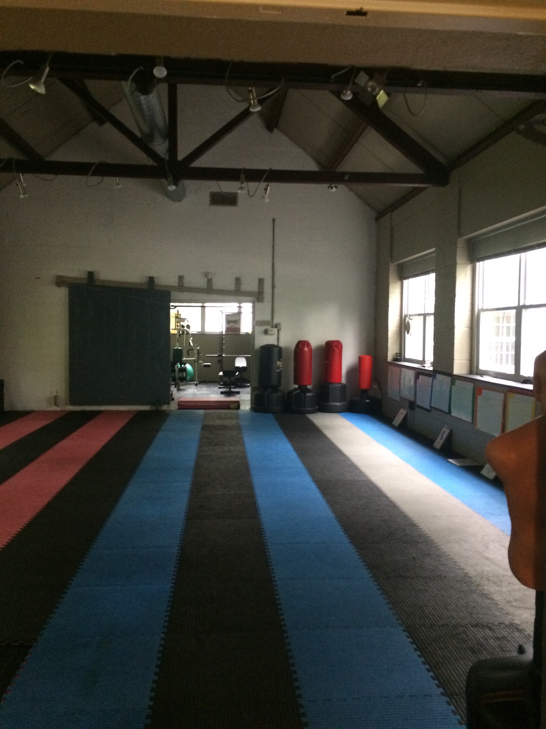 Beginners Taiji in the large training room on Tuesday, August 20.