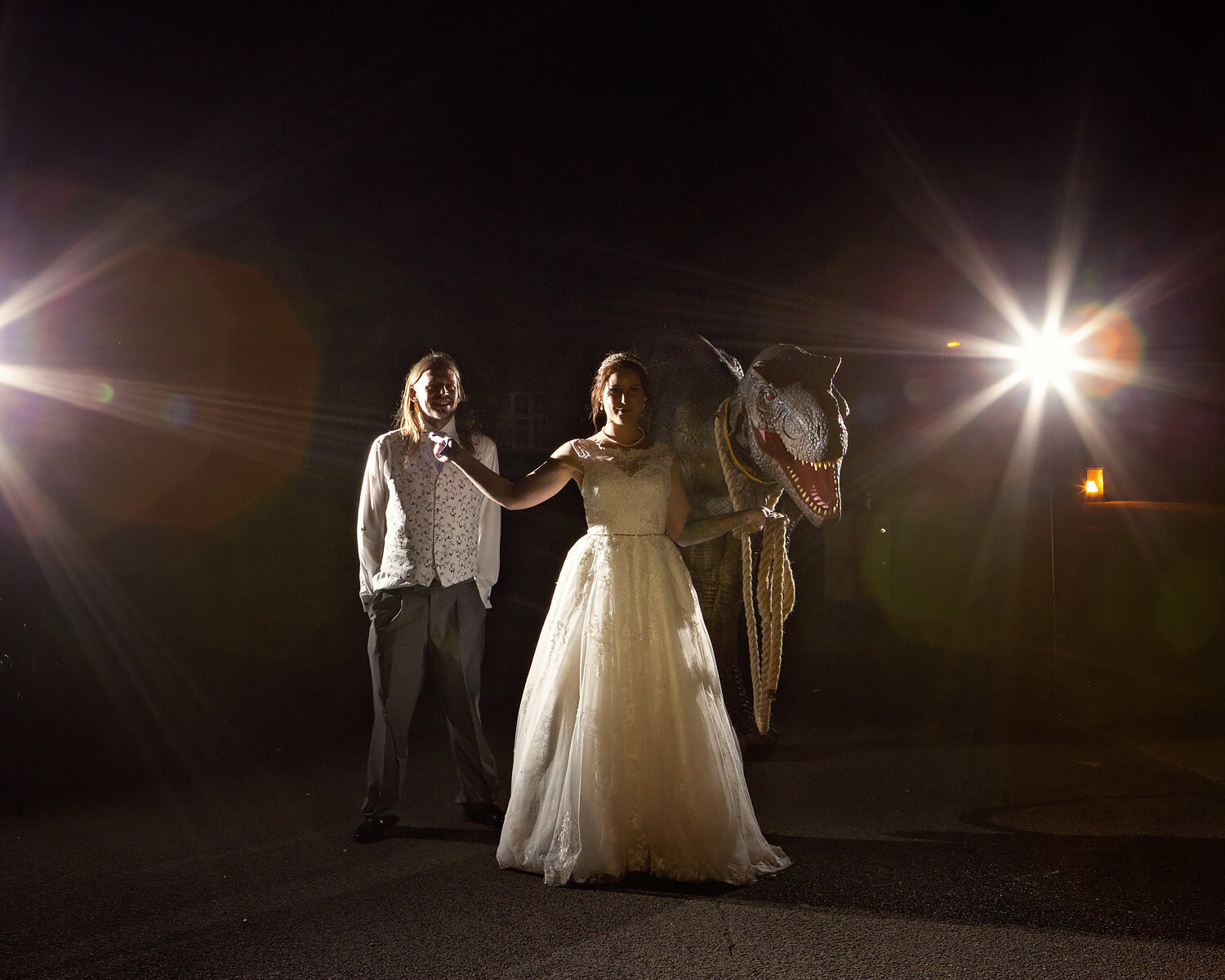 Biker wedding with dinosaur Thorney Abbey (94).jpg