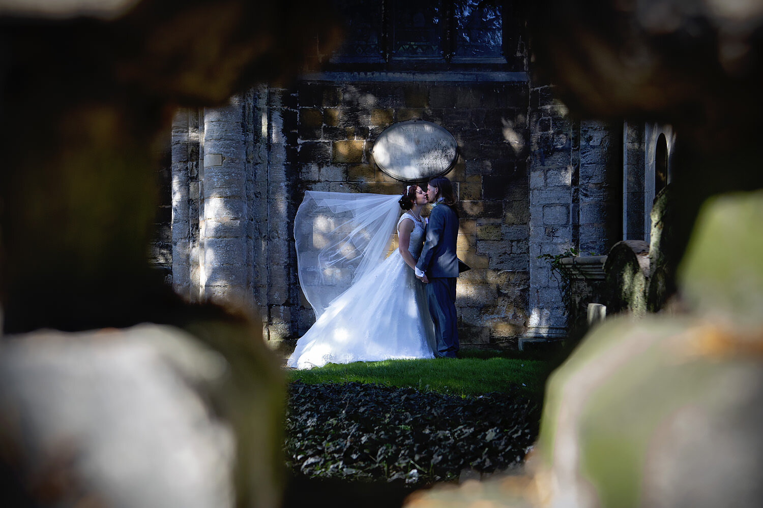 Biker wedding with dinosaur Thorney Abbey (43).jpg