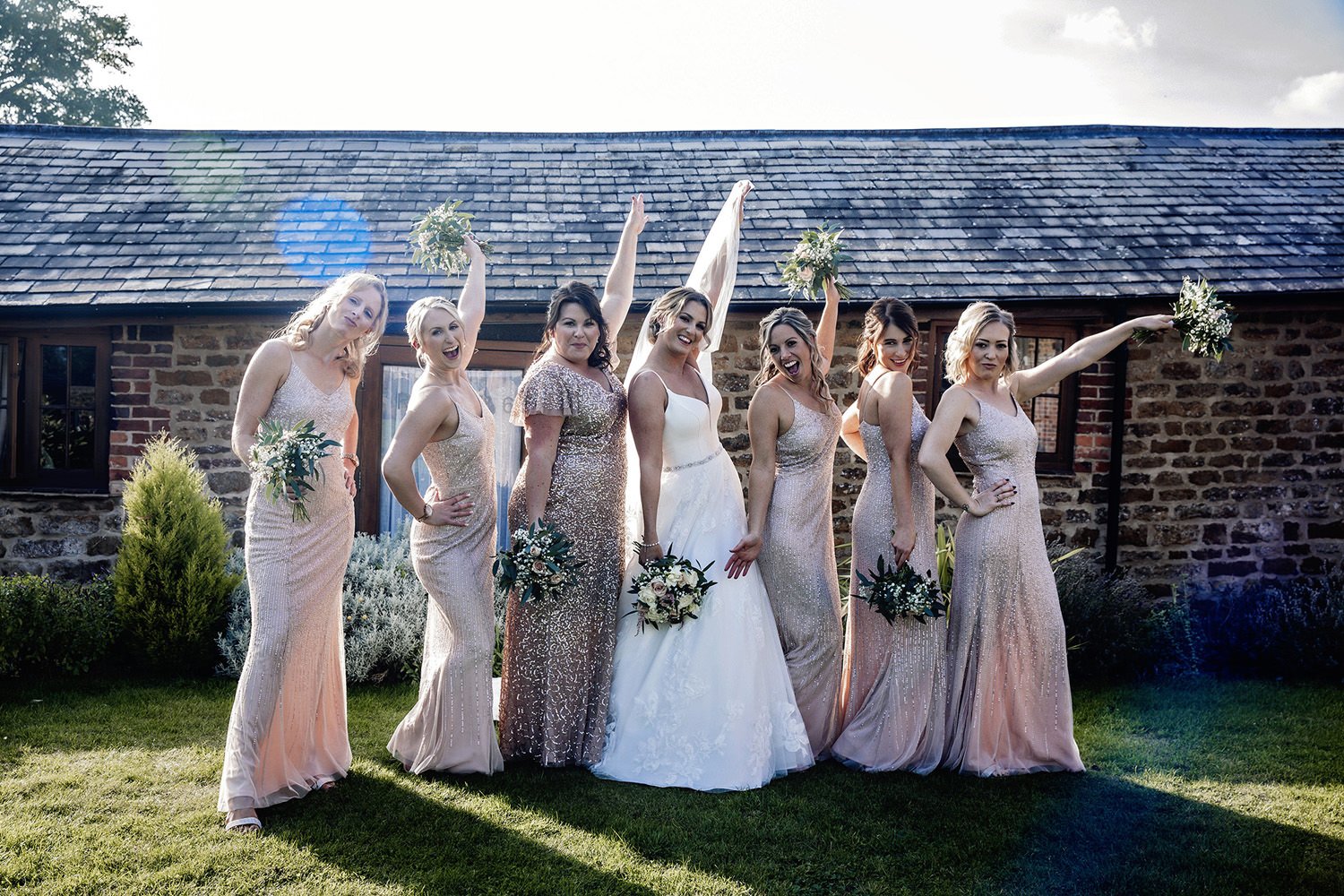 Fun loving bridesmaids