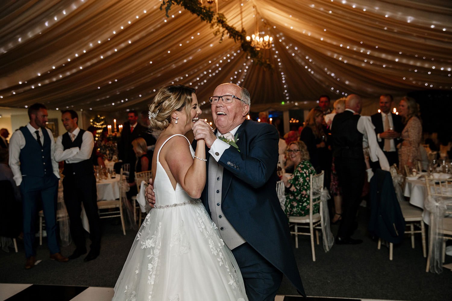 The Granary at Fawsley father of the bride dance