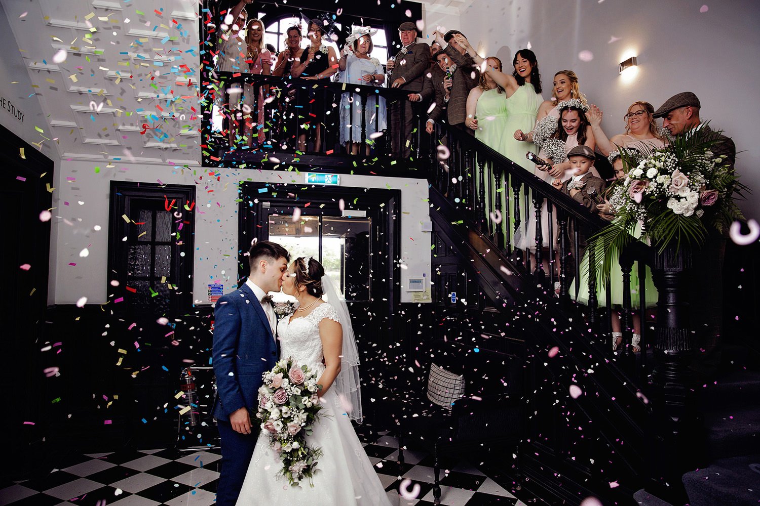 Wedding venues allowing indoor confetti