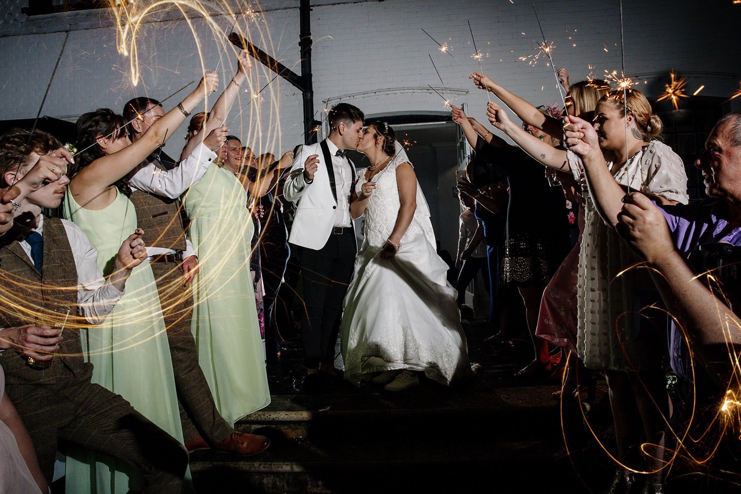 Swynford Manor sparkler exit