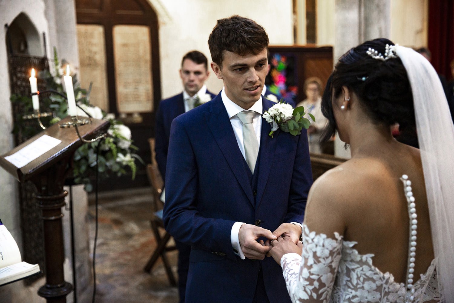 Groom vows at Barrington church