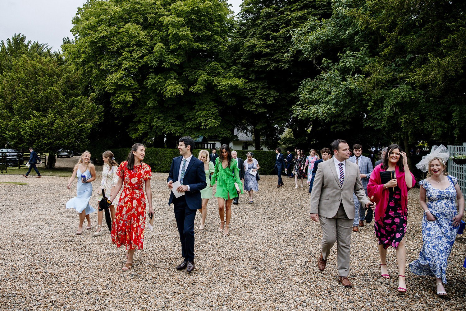 Guests arriving at Barrington Hall