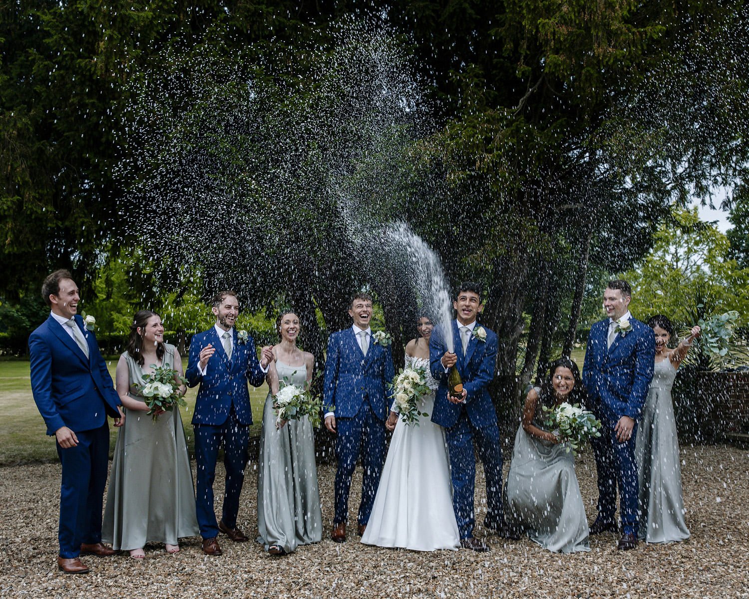 Prosecco spray at Barrington Hall