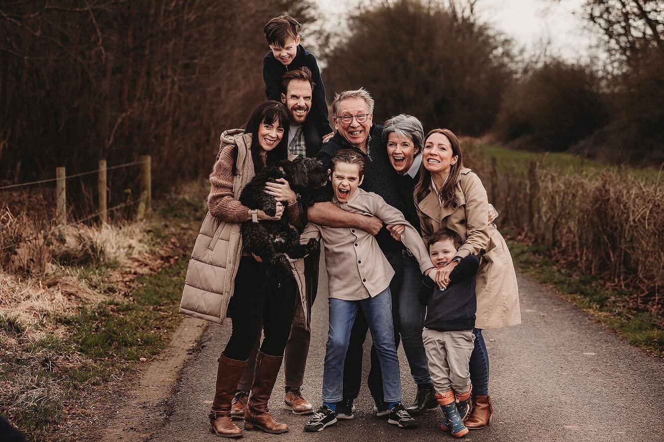 The Roberts family causing the very best kind of mayhem in the woods earlier this month. Yes it really was this month despite the beautiful Autumn tones.
You can see the love between the 3 generations and the sense of fun they all have. It&rsquo;s al