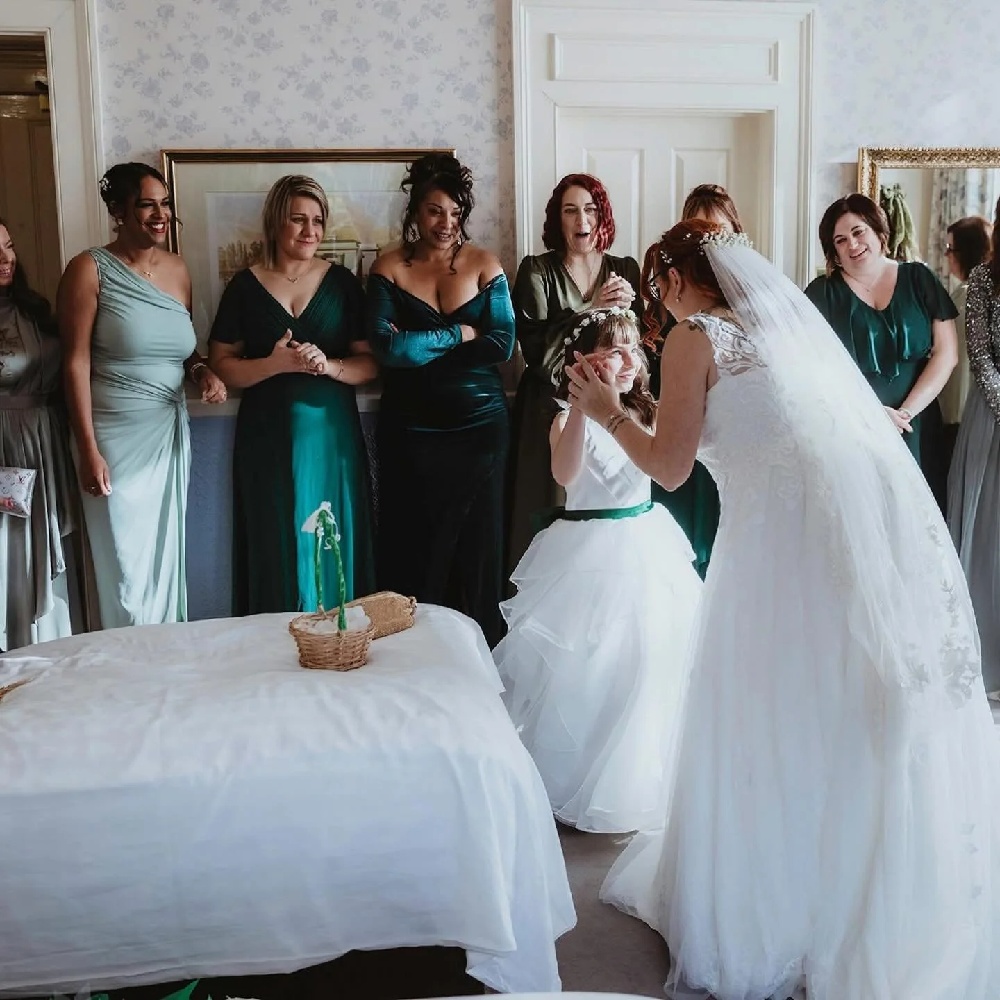 Great moments in life captured at Andy and Katie&rsquo;s wedding...

...Revealing your wedding dress for your bridesmaids and daughter

...Your dad leading you towards the ceremony room

...Your first kiss as a married couple

...Confetti fun

...Dau