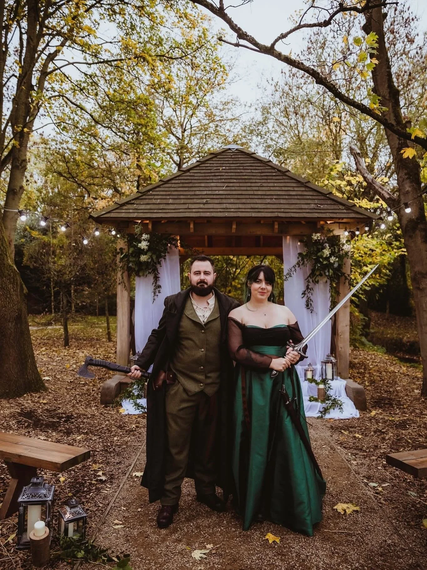 Reece and Naomi had a viking themed wedding with plenty of Viking excesses... but all within the laws of the land!

I&rsquo;m delighted to say your wedding photo gallery is now ready and waiting for you in your email.

Venue: @thewoodlands.hothorpe 
