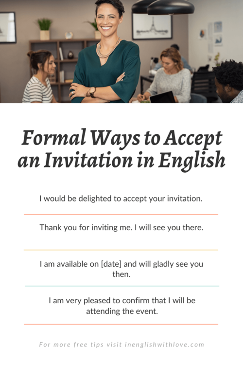 How to Decline an Invitation in English — In English With Love