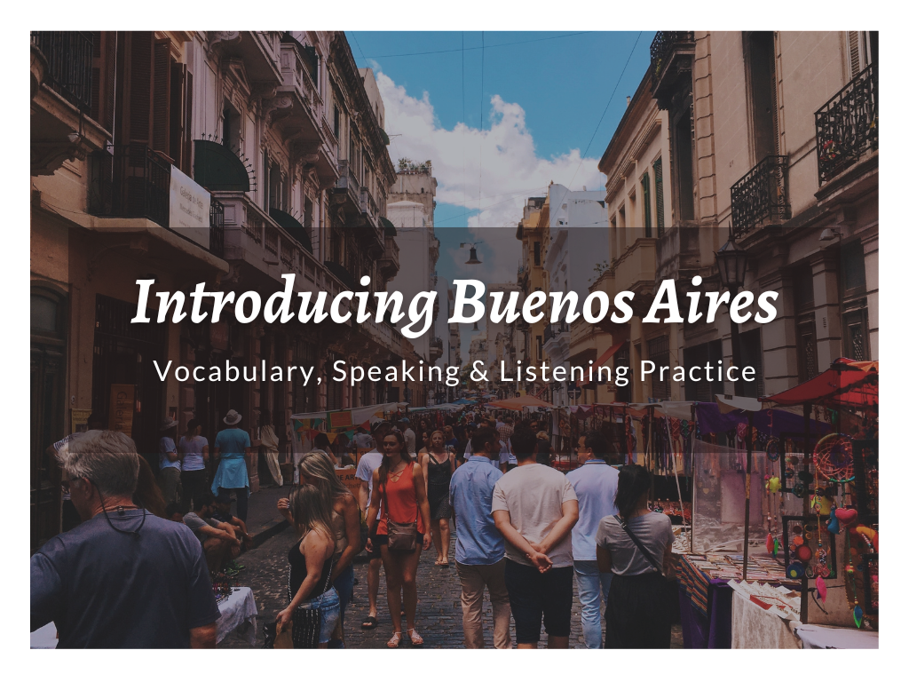 ESL Lesson Plans Travel Buenos Aires