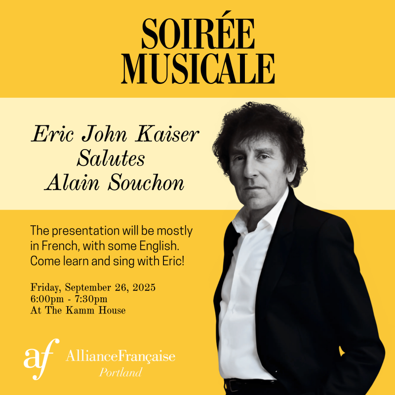 Soirée musicale : Eric John Kaiser rend hommage à Alain Souchon