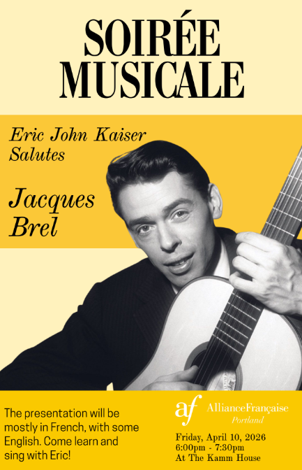 Soirée musicale : Eric John Kaiser rend hommage à Jacques Brel