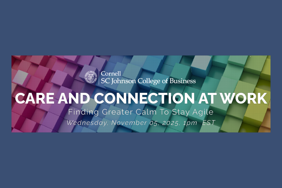 Care and Connection at Work - Finding Greater Calm To Stay Agile