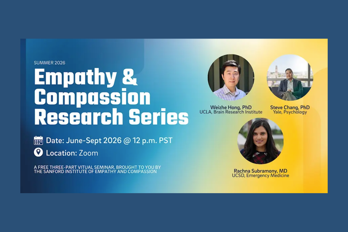 Empathy & Compassion Research Speaker Series: The Neuroscience of Prosocial Behavior: From Helping and Cooperation to Social AI