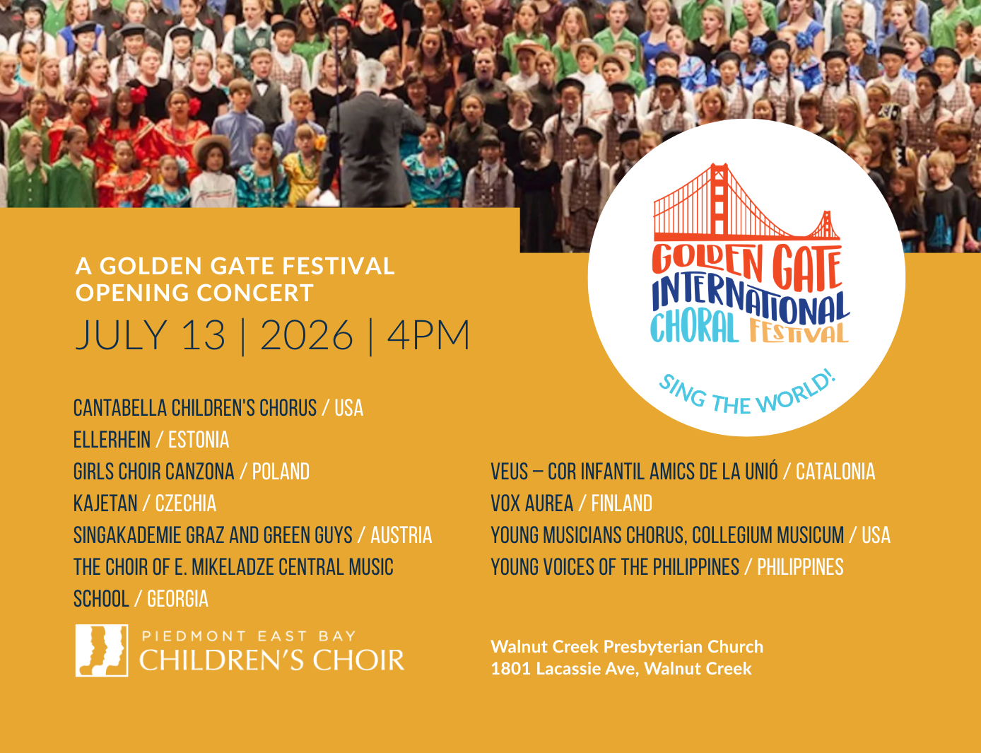 Opening “Sing-Off” Concert