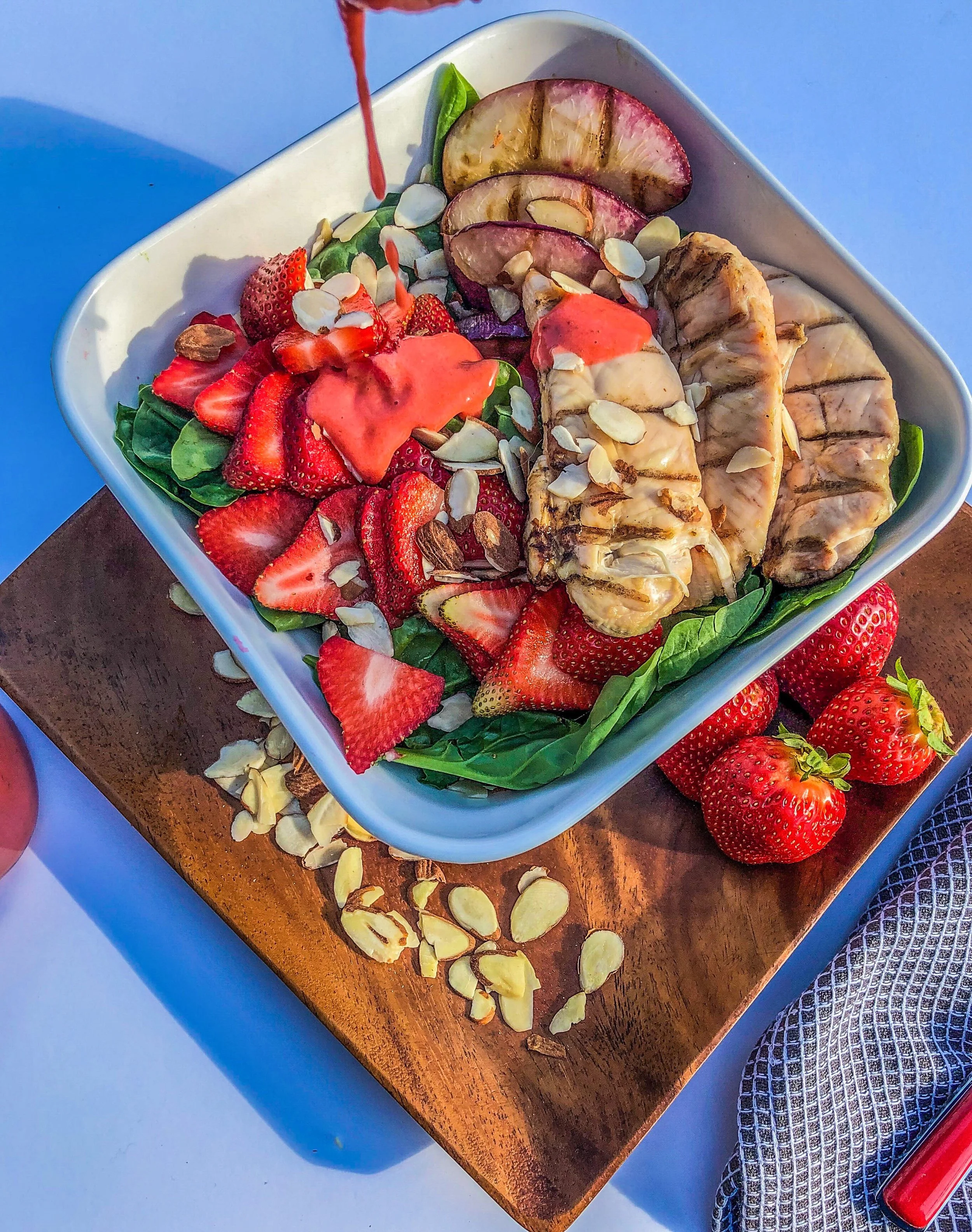 Grilled Nectarine Chicken Salad